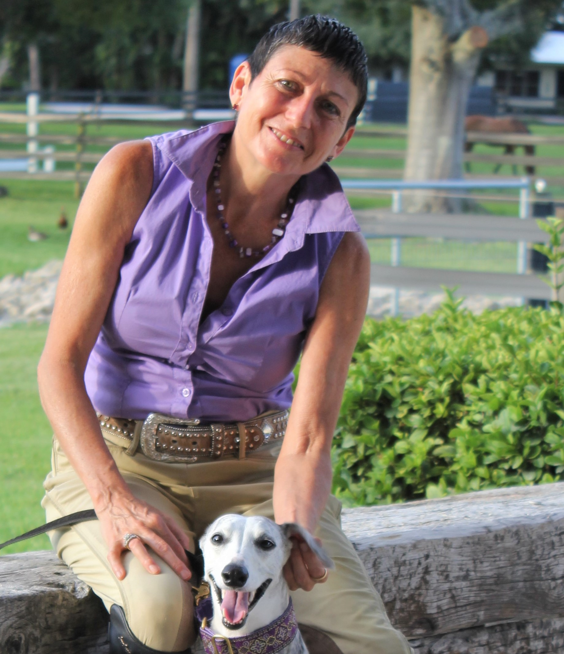 Nan Martin with Dezie